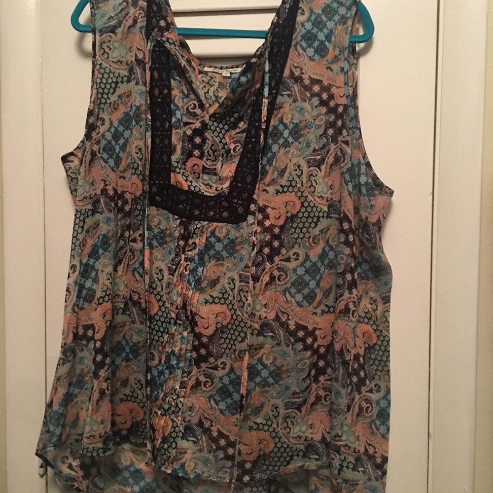 Multi Colored Paisley Tank